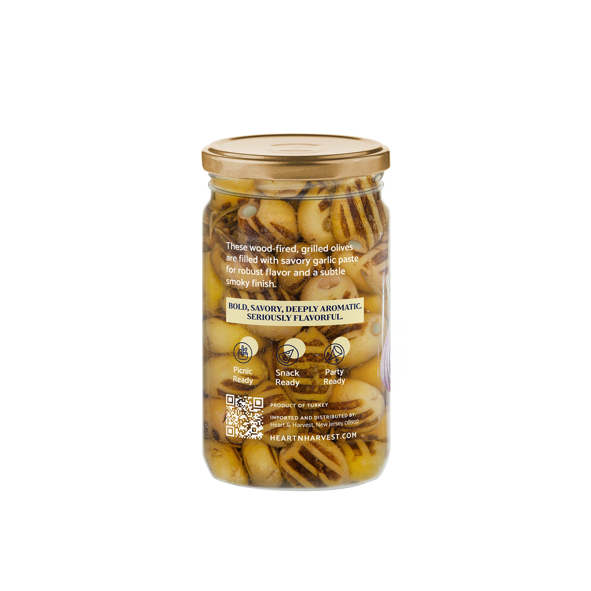 Garlic Stuffed Grilled Olives